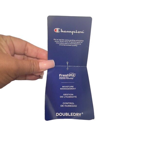 Champion Women Athletic Shorts Double Dry Moisture-Wicking SZ XL Monogram print - Picture 6 of 12